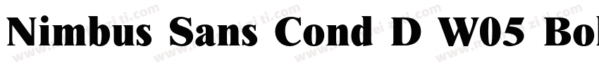 Nimbus Sans Cond D W05 Bold字体转换